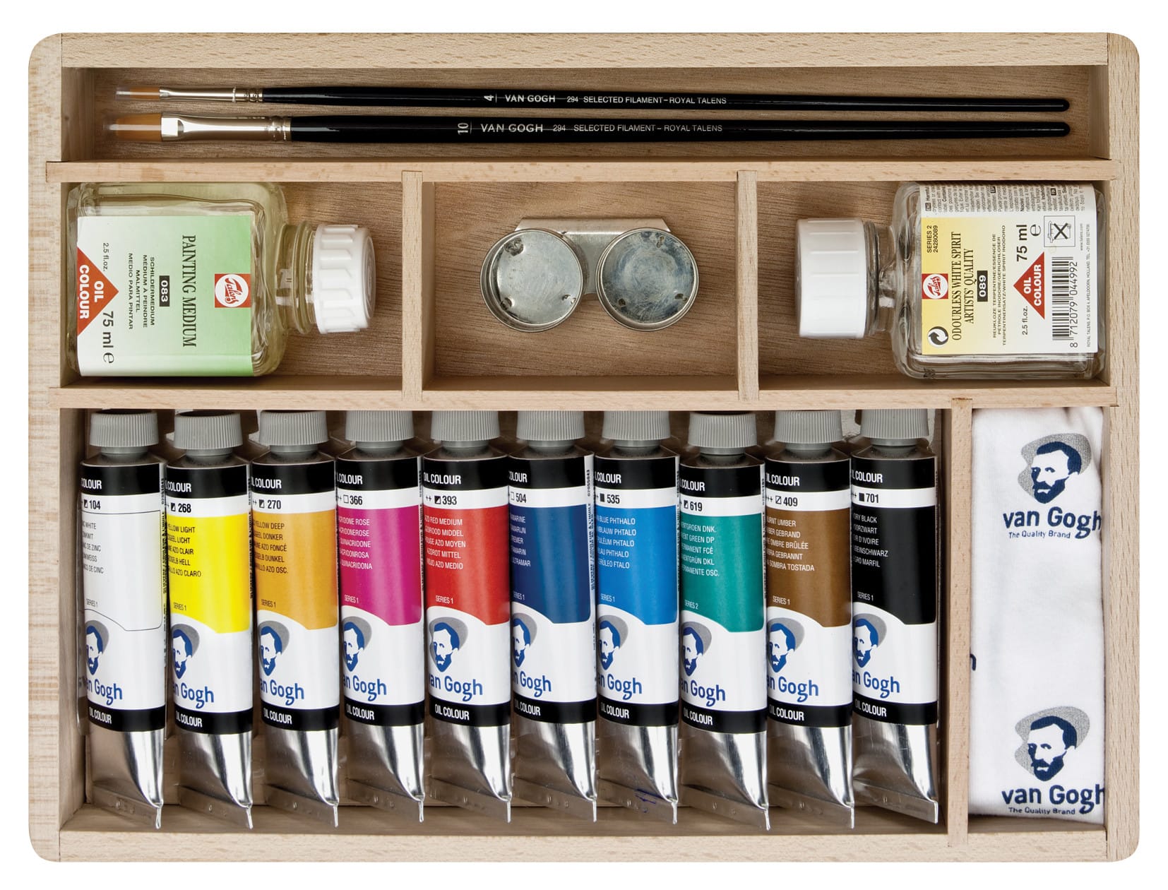 Van Gogh Basic Box colori a olio in valigetta di legno - immagine 3
