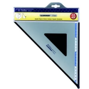 Squadra Alluminio cm 32 angolo 45°