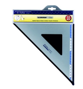 Squadra Alluminio cm 32 angolo 45°