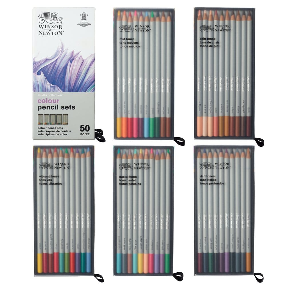 Matite Acquarellabili Winsor&Newton 50 colori - immagine 2