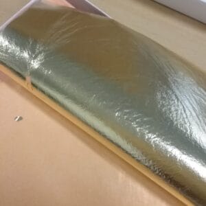 Libretto Foglia similoro cm 14x14